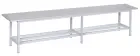 SLU-R 200 lavice šatní s roštem, šedá/ konstrukce šedá RAL 7035