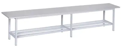 SLU-R 200 lavice šatní s roštem, šedá/ konstrukce šedá RAL 7035