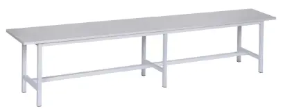 SLU 200 lavice šatní, šedá/ konstrukce šedá RAL 7035