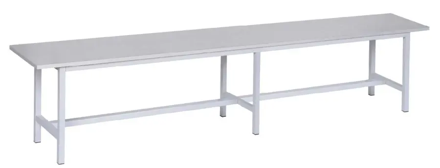 SLU 200 lavice šatní, šedá/ konstrukce šedá RAL 7035