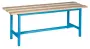 SLD 100 NX lavice šatní, dřevo/ konstrukce modrá RAL 5012