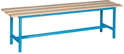 SLD 150 NX lavice šatní, dřevo/ konstrukce modrá RAL 5012