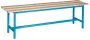 SLD 150 NX lavice šatní, dřevo/ konstrukce modrá RAL 5012