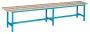 SLD 200 NX lavice šatní, dřevo/ konstrukce modrá RAL 5012