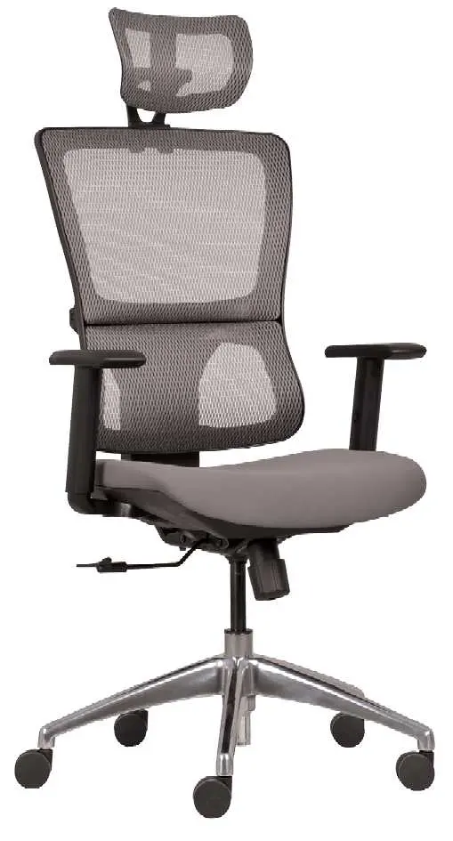 ALANIS židle kancelářská šedá