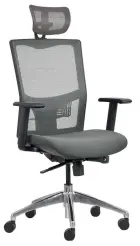ANDREAS židle kancelářská šedá