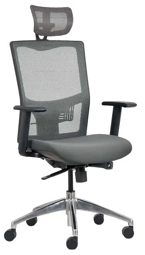 ANDREAS židle kancelářská šedá