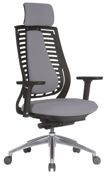 DEBORA židle kancelářská šedá