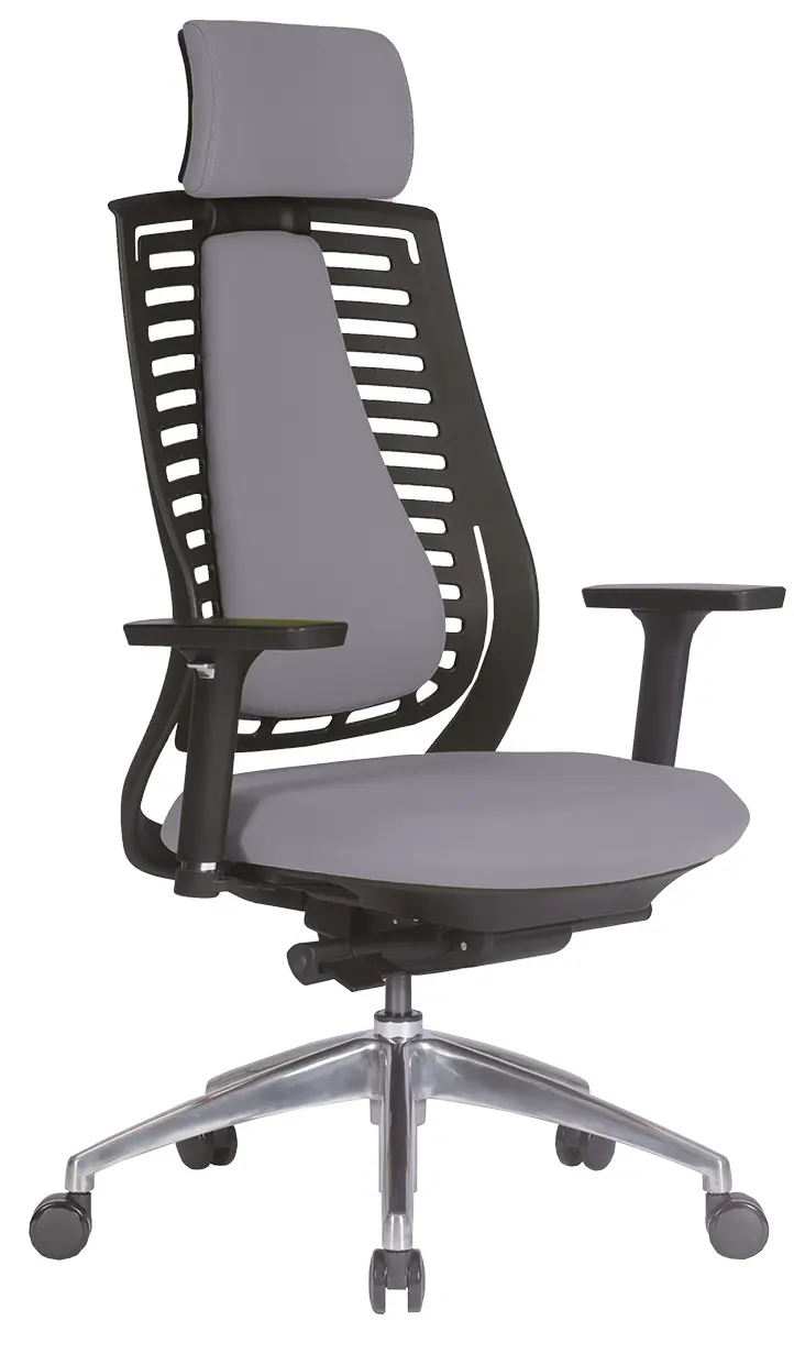 DEBORA židle kancelářská šedá