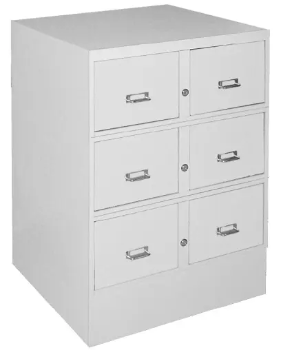 2380/3/S kartotéka 6-ti zásuvková A5, šedá