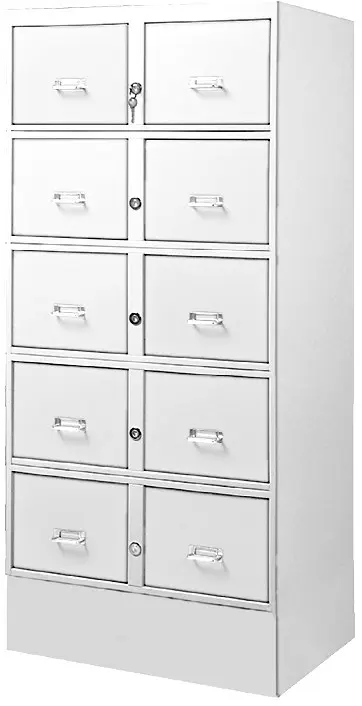 2380/5/S kartotéka 10-ti zásuvková, A5, bílá