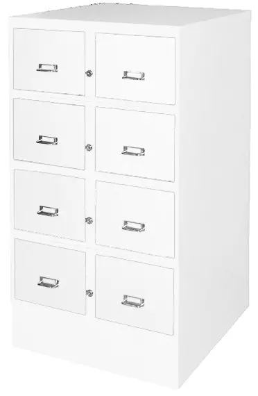 2380/4/S kartotéka 8-mi zásuvková A5, bílá