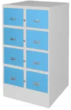 2380/4/S kartotéka 8-mi zásuvková A5, šedo-modrá