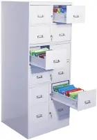 2380/6/S kartotéka 12-ti zásuvková A5, šedá