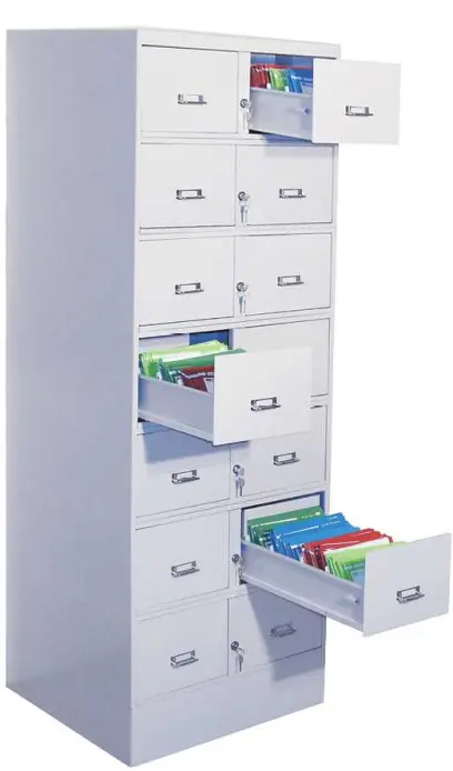 2380/7/S kartotéka 14-ti zásuvková A5, bílá