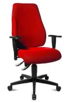 LADY SEAT křeslo kancelářské včetně područek, červená