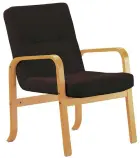 RO - 10 křeslo čalouněné koženkou OTO č. BR5 hořká čokoláda