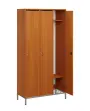 SSR - 180 - 90 šatní skříň dřevěná, 3-dveřová, háček, 1800 x 900 x 400, kovové nohy s roštem, olše jantar