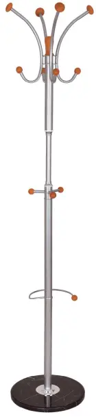 VK 109 stříbrný/třešeň, věšák na podstavci černém