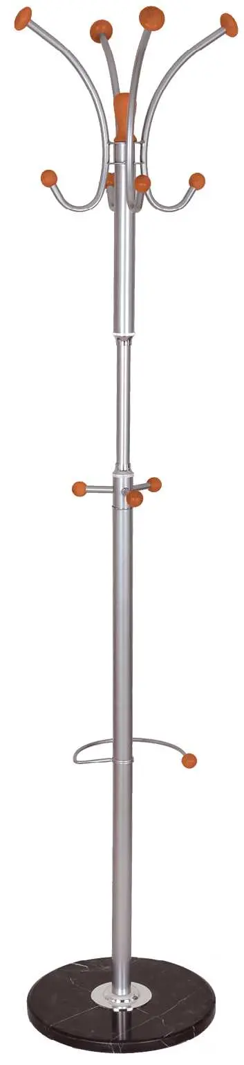 VK 109 stříbrný/třešeň, věšák na podstavci černém