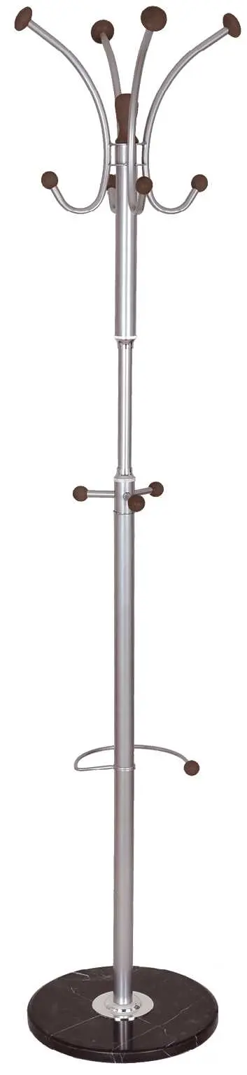 VK 109 stříbrný/černá, věšák na podstavci černém