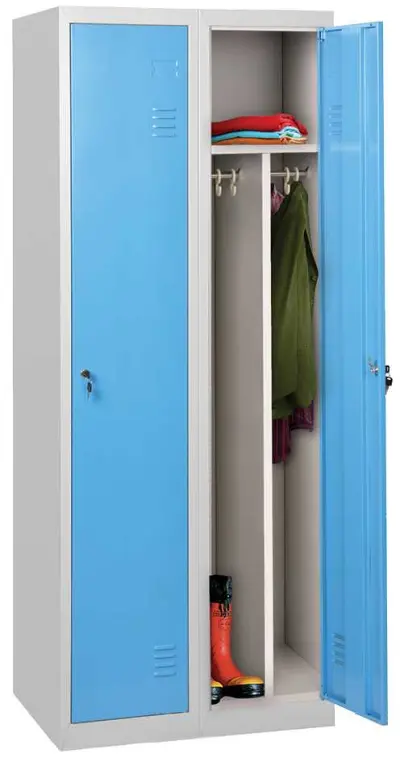 JP - 602 N skříň šatní s mezistěnou 1850x800x500 mm, šedomodrá