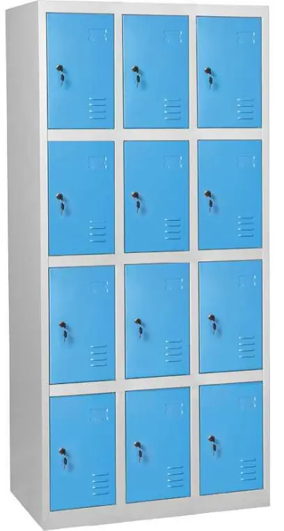 JP - 612 N skříň 12-boxová 1850x900x500 mm, šedomodrá