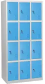 JP - 612 N skříň 12-boxová 1850x900x500 mm, šedomodrá