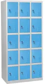 JP - 615 N skříň 15-boxová 1850x900x500 mm, šedomodrá