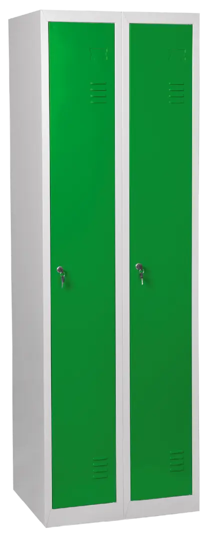 JP - 600 N skříň šatní 1850x600x500 mm, 2-dílná, šedá/zelená