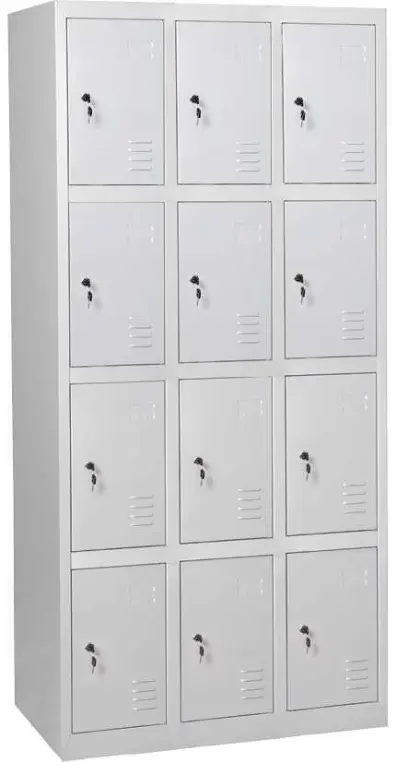 JP - 612 N skříň 12-boxová 1850x900x500 mm, šedá