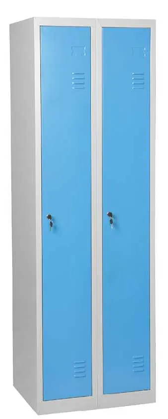 JP - 500 skříň šatní 1850x500x500 mm, 2-dílná, šedomodrá