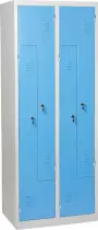 JP - 80 Z skříň šatní 1850x800x500 mm, 4-dílná, šedomodrá