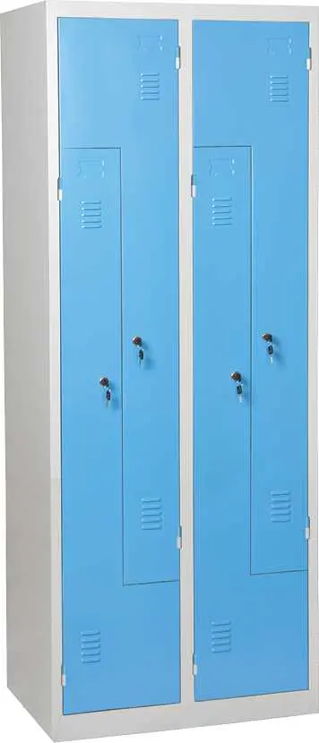 JP - 80 Z skříň šatní 1850x800x500 mm, 4-dílná, šedomodrá