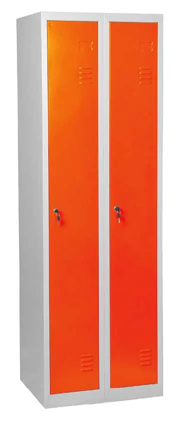 JP - 500 skříň šatní 1850x500x500 mm, 2-dílná, šedooranžová