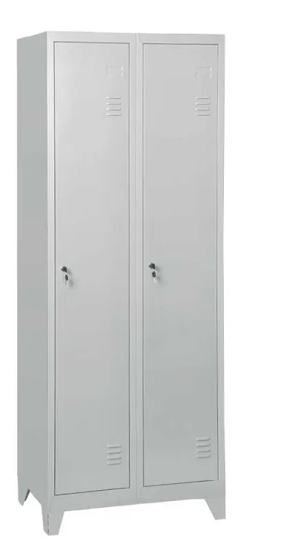 JP - 601 N skříň šatní 1850x800x500 mm, 2-dílná, na nohách, šedá