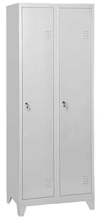 JP - 661 N skříň šatní 1850x600x500mm, 2-dílná, na nohách, šedá