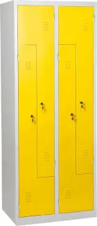 JP - 80 Z skříň šatní 1850x800x500 mm, 4-dílná, šedožlutá