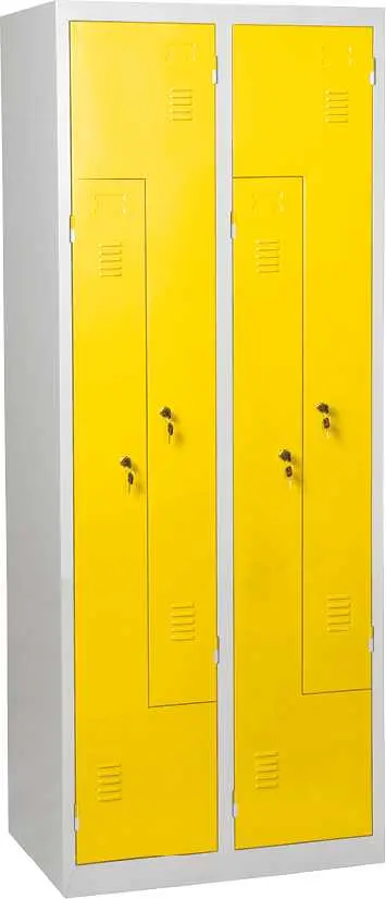 JP - 80 Z skříň šatní 1850x800x500 mm, 4-dílná, šedožlutá