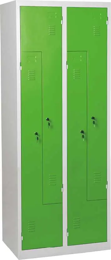 JP - 80 Z skříň šatní 1850x800x500 mm, 4-dílná, šedozelená