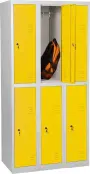 JP - 606 N skříň 6-boxová, 1850x900x500 mm, šedožlutá