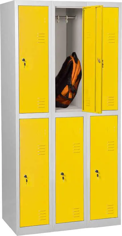 JP - 606 N skříň 6-boxová, 1850x900x500 mm, šedožlutá