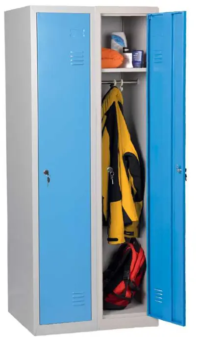JP - 150 skříň šatní 1500x600x500 mm, 2-dílná, šedomodrá