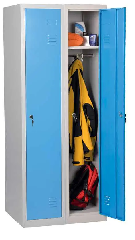 JP - 150 skříň šatní 1500x600x500 mm, 2-dílná, šedomodrá