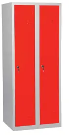 JP - 150 skříň šatní 1500x600x500 mm, 2-dílná, šedočervená
