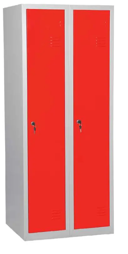 JP - 150 skříň šatní 1500x600x500 mm, 2-dílná, šedočervená