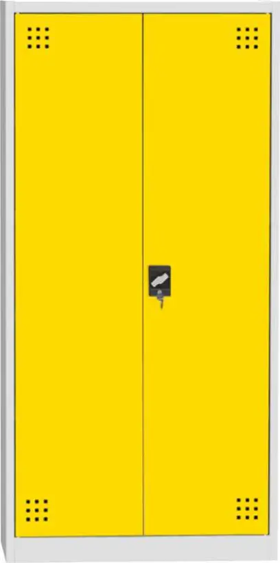 CH - 950 skříň na chemikálie, 1950x950x500 mm, 2-dveřová, šedožlutá