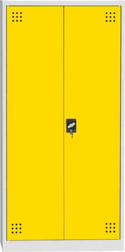 CH - 950 skříň na chemikálie, 1950x950x500 mm, 2-dveřová, šedožlutá