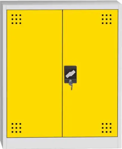 CH - 1150 skříň na chemikálie, 1150x950x500 mm, 2-dveřová, šedožlutá