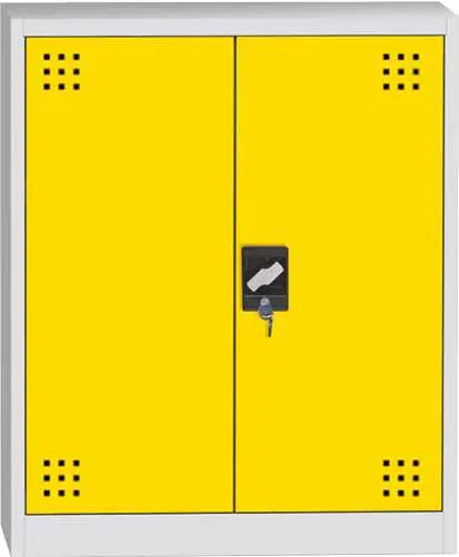 CH - 1150 skříň na chemikálie, 1150x950x500 mm, 2-dveřová, šedožlutá